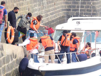 Photos: Madhuri Dixit spotted with husband Shriram Madhav Nene at Gateway Of India