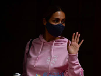 Photos: Malaika Arora spotted at Karan Johar's house in Bandra