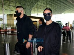 Photos: Neha Dhupia, Angad Bedi and Sharad Kelkar snapped at the airport