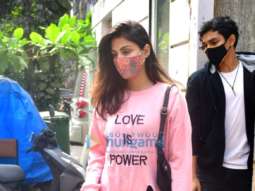 Photos: Rhea Chakraborty spotted house hunting in Bandra with her brother
