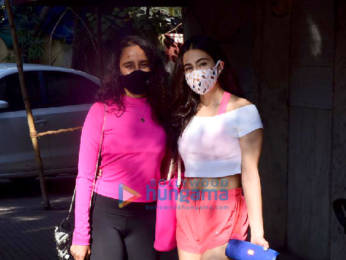 Photos: Sara Ali Khan and Namrata Purohit snapped at Pilates in Khar