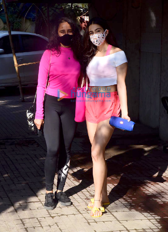 Photos: Sara Ali Khan and Namrata Purohit snapped at Pilates in Khar