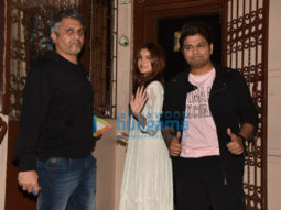 Photos: Tara Sutaria, Ankit Tiwari and Mohit Suri snapped at dubbing studio in Bandra