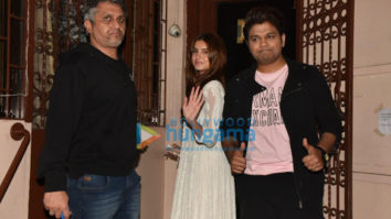 Photos: Tara Sutaria, Ankit Tiwari and Mohit Suri snapped at dubbing studio in Bandra