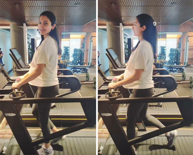 Pregnant Anushka Sharma sweats it out in the gym Pregnant Anushka Sharma sweats it out in the gym