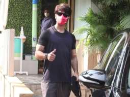 Shahid Kapoor spotted outside his Juhu home