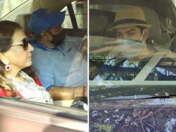 Varun Dhawan’s parents David Dhawan, Karuna Dhawan, brother Rohit Dhawan, and family leave for Alibaug to kick off wedding festivities 