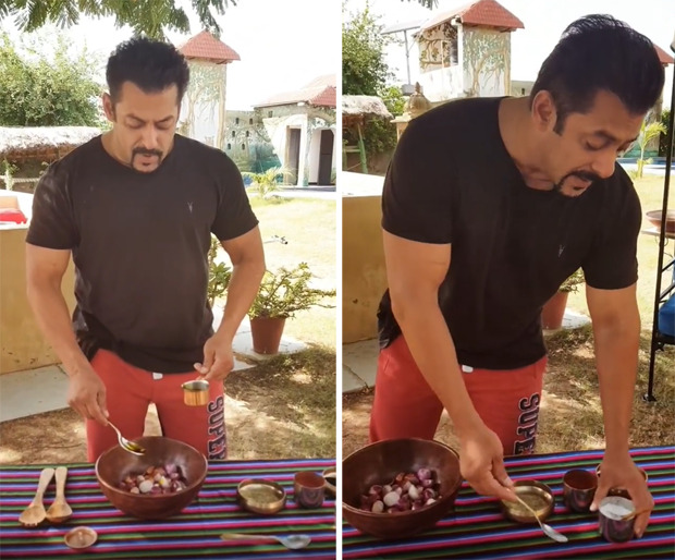 VIDEO: Salman Khan flaunts his culinary skills with a recipe of instant raw onion pickle
