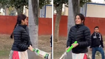Janhvi Kapoor shows off her ‘pro’ batting skills in latest video