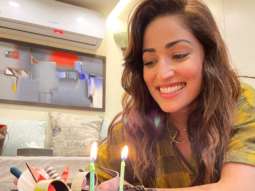 Yami Gautam celebrates wrap up of Bhoot Police with a chocolate cake 