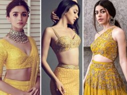3 yellow embellished lehengas from Alia Bhatt, Kiara Advani, Alaya F’s collection to add your wedding season wardrobe
