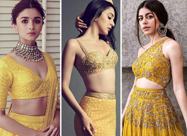 3 yellow embellished lehengas from Alia Bhatt, Kiara Advani, Alaya F's collection to add your wedding season wardrobe
