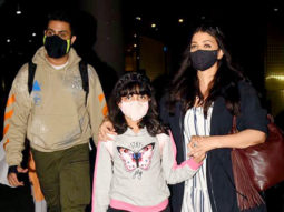 Abhishek Bachchan, Aishwarya Rai Bachchan and Aaradhya Bachchan spotted at Airport
