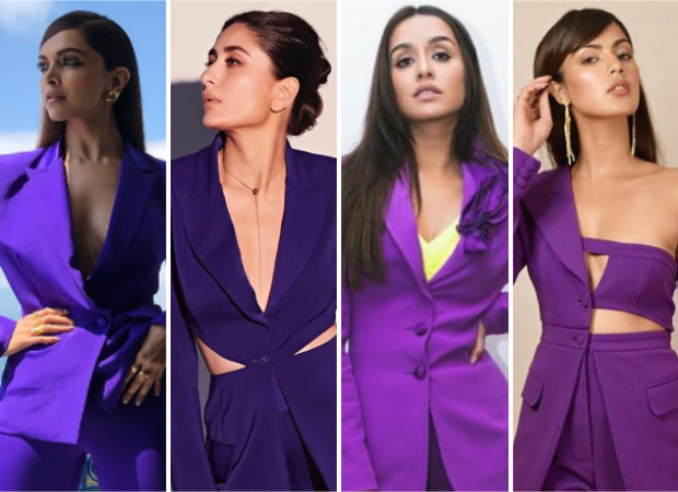 Deepika Padukone, Kareena Kapoor Khan, Rhea Chakraborty or Shraddha Kapoor  – who slayed the sharp purple pantsuit? : Bollywood News - Bollywood Hungama