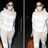 Deepika Padukone shows off her Fendi bag at the airport. How much do you  think it is priced at? . . . . . #deepikapadukone #airportstyle…
