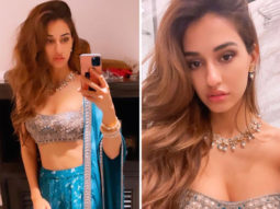 Disha Patani makes regal statement in embellished teal lehenga at a friend’s wedding