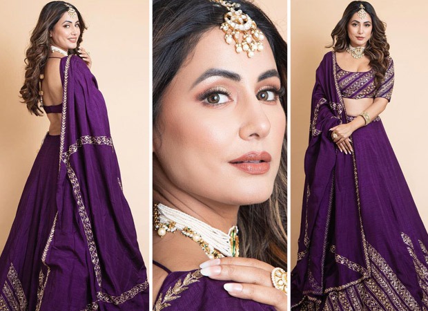 Jewellery for purple on sale lehenga