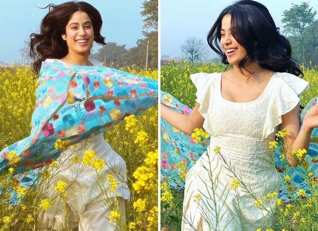 Janhvi Kapoor is giving Dilwale Dulhania Le Jayenge vibes while shooting in sarson ke khet