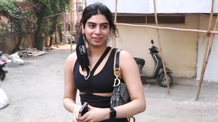 Khushi Kapoor spotted at pilates in Bandra