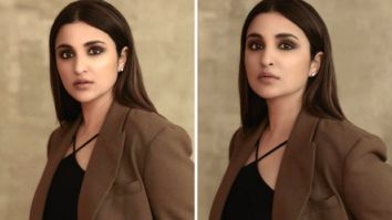 Parineeti Chopra aces the power dressing in pantsuit with smokey eye glam for The Girl On The Train promotions Parineeti Chopra aces the power dressing in pantsuit with smokey eye glam for The Girl On The Train promotions
