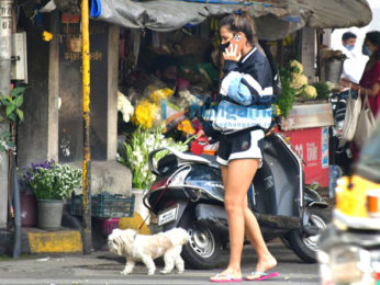 Photos: Aisha Sharma spotted with her pet for morning walk