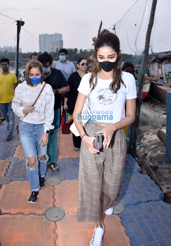 photos ananya panday and sonal chauhan spotted at versova jetty 1