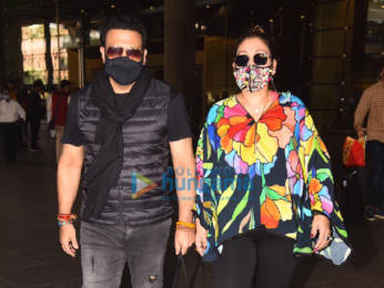 Photos: Govinda and Sunita Ahuja snapped at the airport