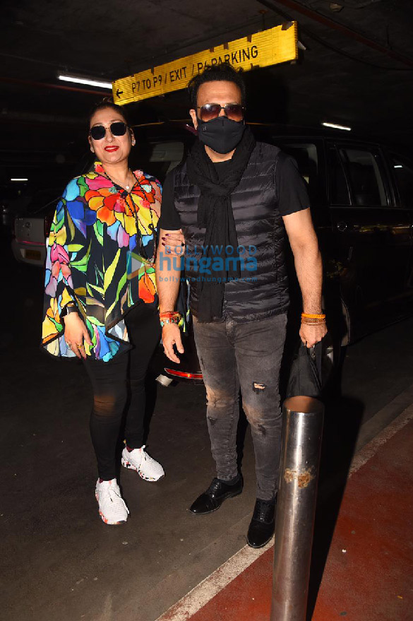 photos govinda and sunita ahuja snapped at the airport 2