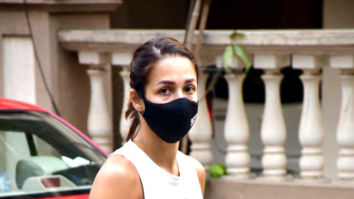 Photos: Malaika Arora spotted with her pet for morning walk