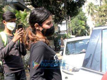 Photos: Rhea Chakraborty spotted at a gym in Bandra