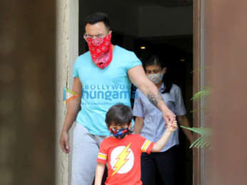 Photos: Saif Ali Khan and Taimur Ali Khan spotted in Bandra