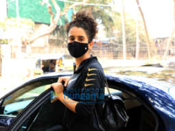 Photos Sanya Malhotra snapped in Juhu