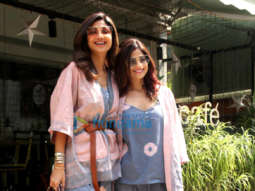 Photos: Shilpa Shetty and Shamita Shetty spotted at Farmers’ Cafe in Bandra