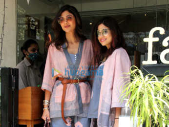 Photos: Shilpa Shetty and Shamita Shetty spotted at Farmers' Cafe in Bandra
