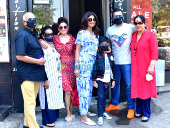 Photos: Shilpa Shetty and family spotted at Bastian
