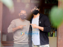Photos: Sidharth Malhotra and Vishnu Varadhan spotted at a dubbing studio in Bandra