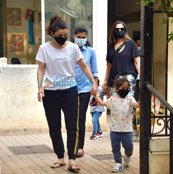 photos soha ali khan and neha dhupia snapped with their respective kids in bandra 1