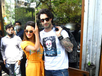 Photos: Sunny Leone and husband Deniel Weber snapped at Silver Beach cafe in Juhu