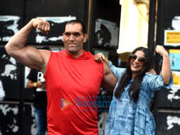 Photos: Vidya Balan and Khali snapped post a shoot in Mumbai