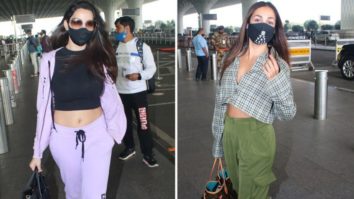 SPOTTED: Nora Fatehi and Malaika Arora at the Airport