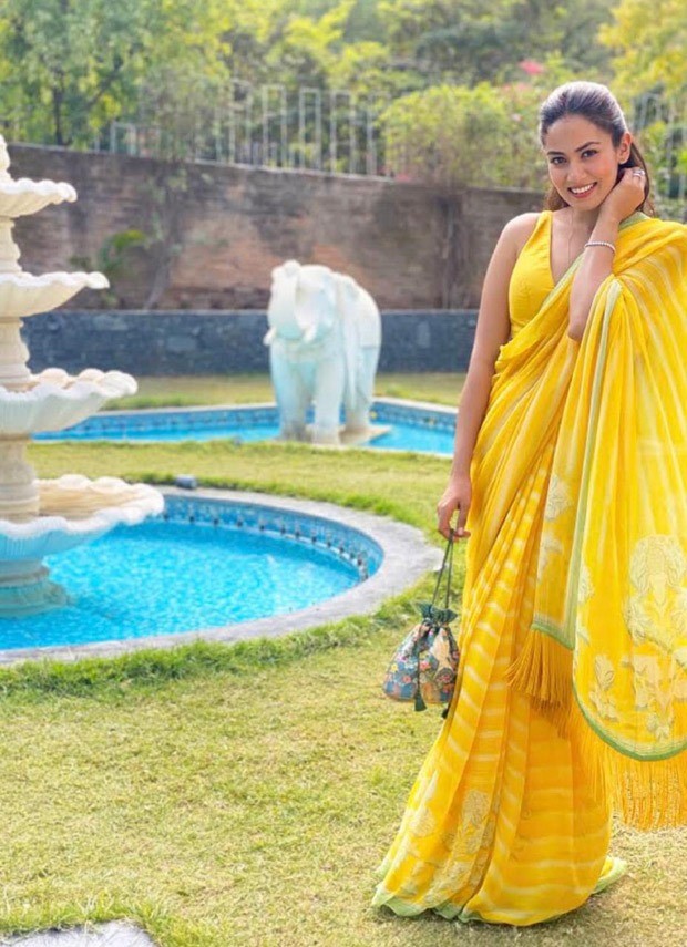 Shahid Kapoor’s wife Mira Rajput is a ray of sunshine in Rs. 35,000 Anita Dongre yellow saree 