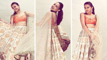 Surveen Chawla’s coral floral print lehenga worth Rs. 39,900 is perfect for wedding season festivities