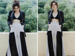 Taapsee Pannu ups her fashion game with colour blocking while flaunting her toned abs