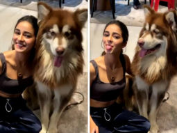 VIDEO: Ananya Panday makes a new furry friend on the sets of Liger