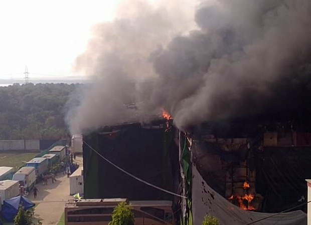 Massive fire breaks out on the sets of Prabhas and Saif Ali Khan starrer Adipurush; no injuries reported