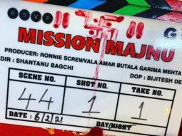 Sidharth Malhotra and Rashmika Mandanna starrer Mission Majnu commences shoot in Lucknow