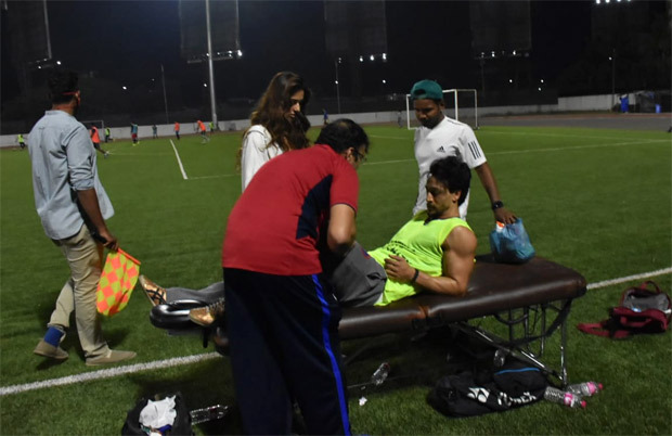 Tiger Shroff gets injured during a football match, ladylove Disha Patani stays by his side