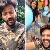 Riteish Deshmukh and Genelia D'souza celebrate their pet dog's birthday with viral 'Pawri Ho Rahi Hai' trend 