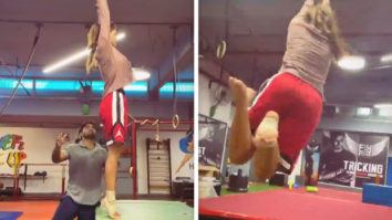 Disha Patani gives serious fitness goals while practicing gymnastics, watch video