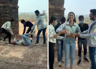 Priya Prakash Varrier has a nasty fall as she shoots a romantic song with Nithiin; watch